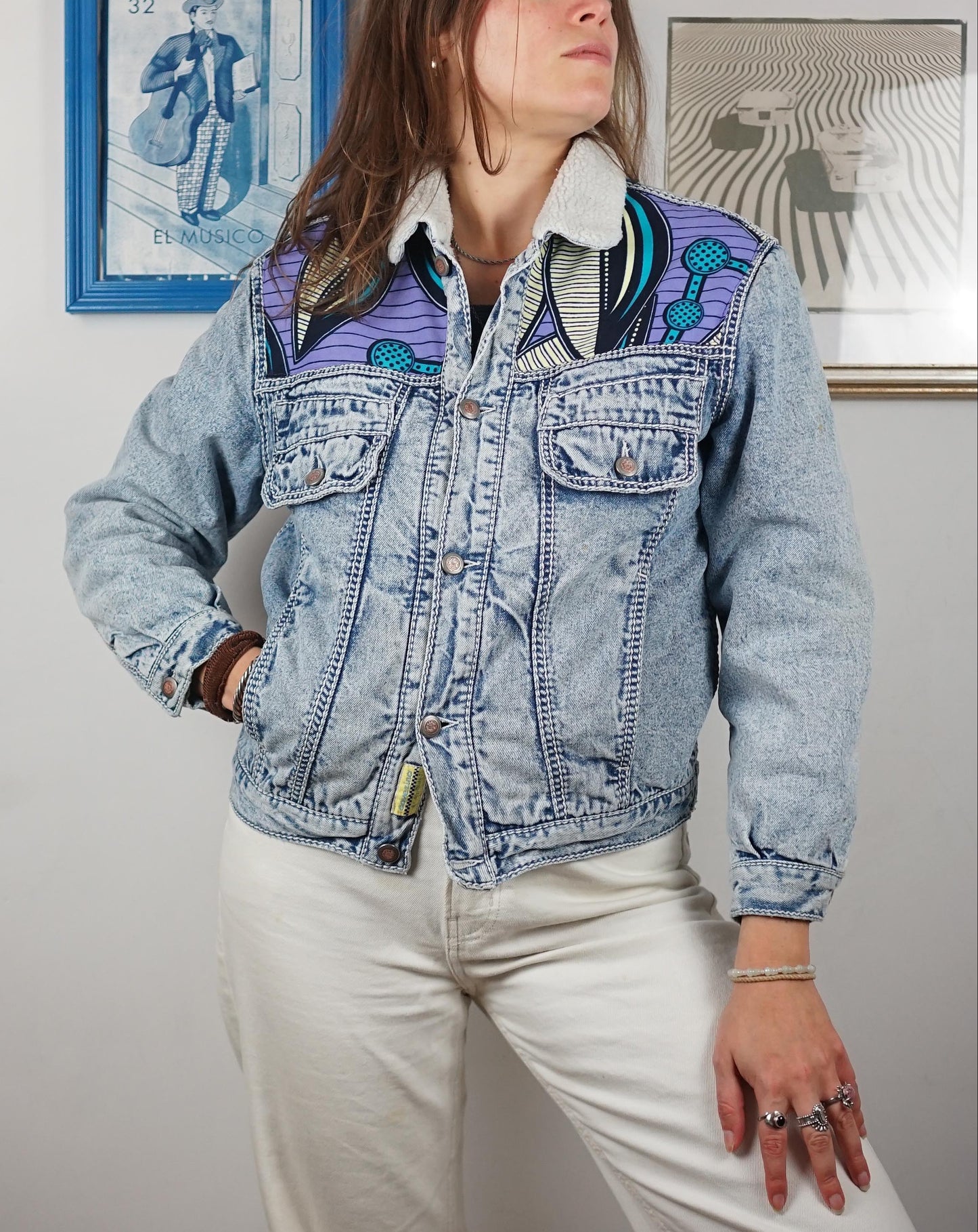 Light Wash Custom Denim Violet Beans