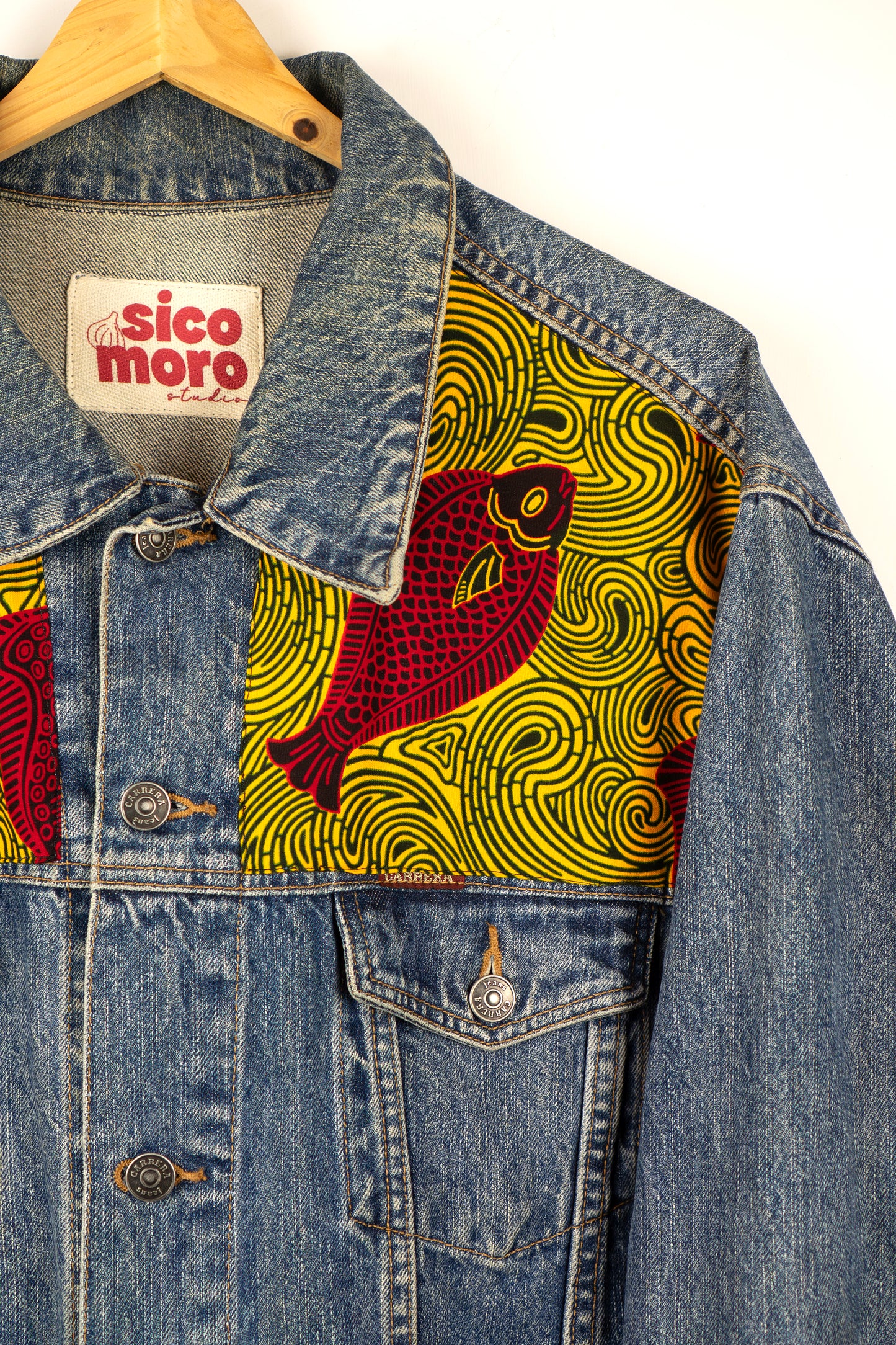 Custom Denim Jacket - Golden Current