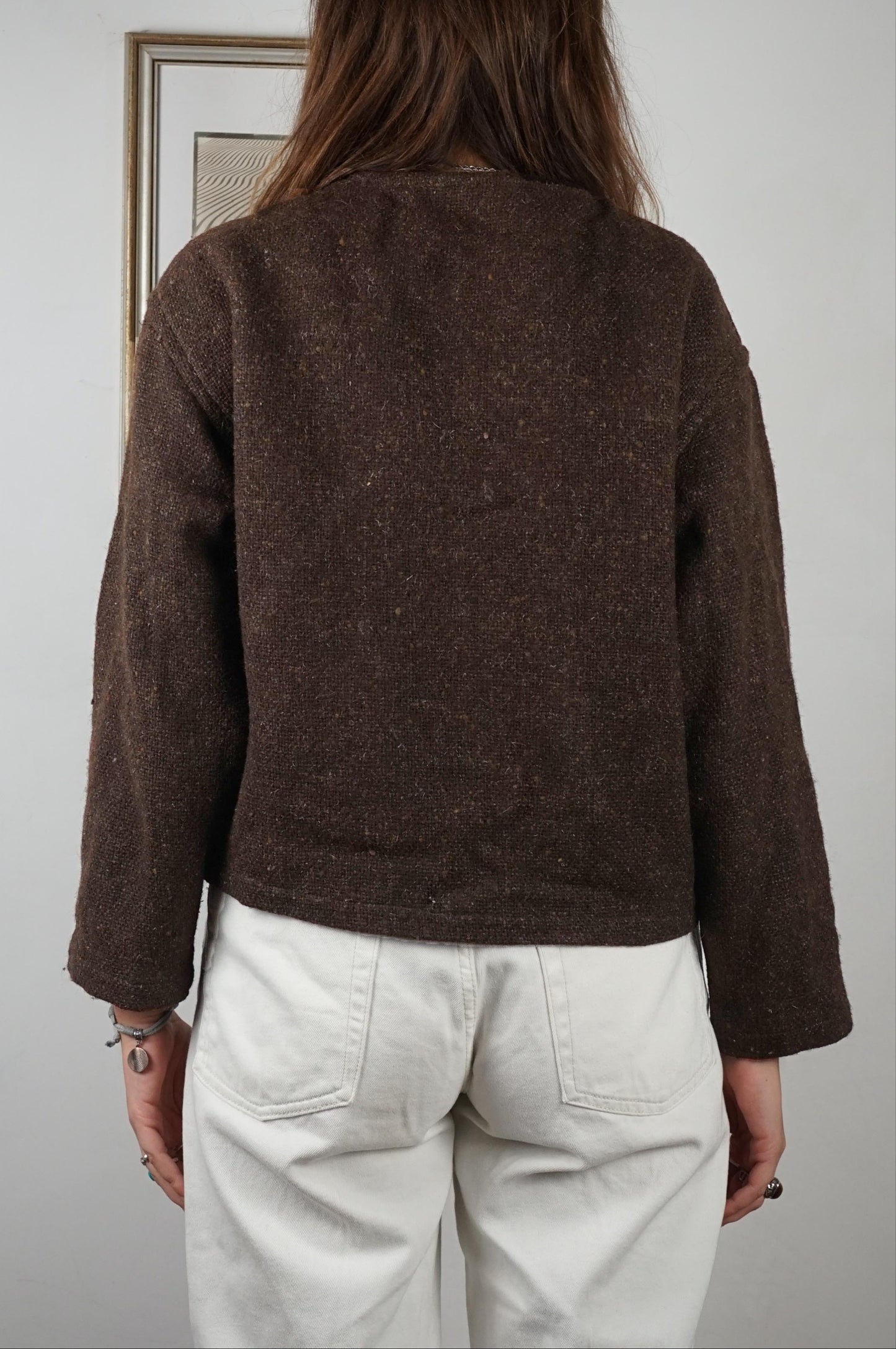 Cardigan vintage sartoriale 100% lana di Scozia - Scapa