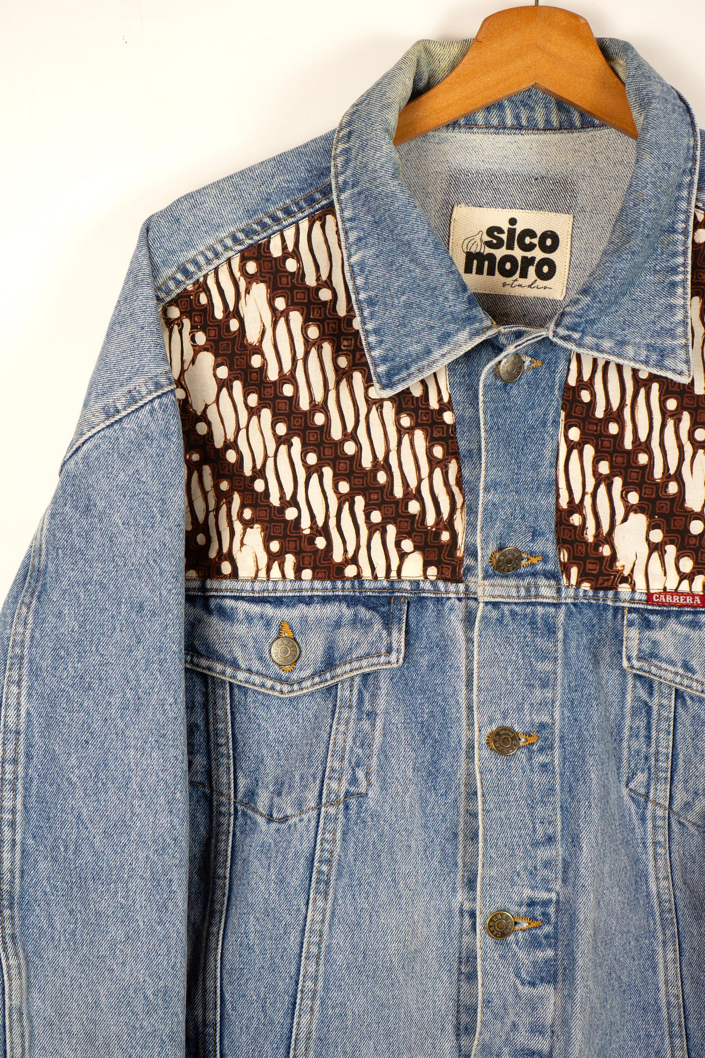 Custom Denim Jacket - Rust Parang