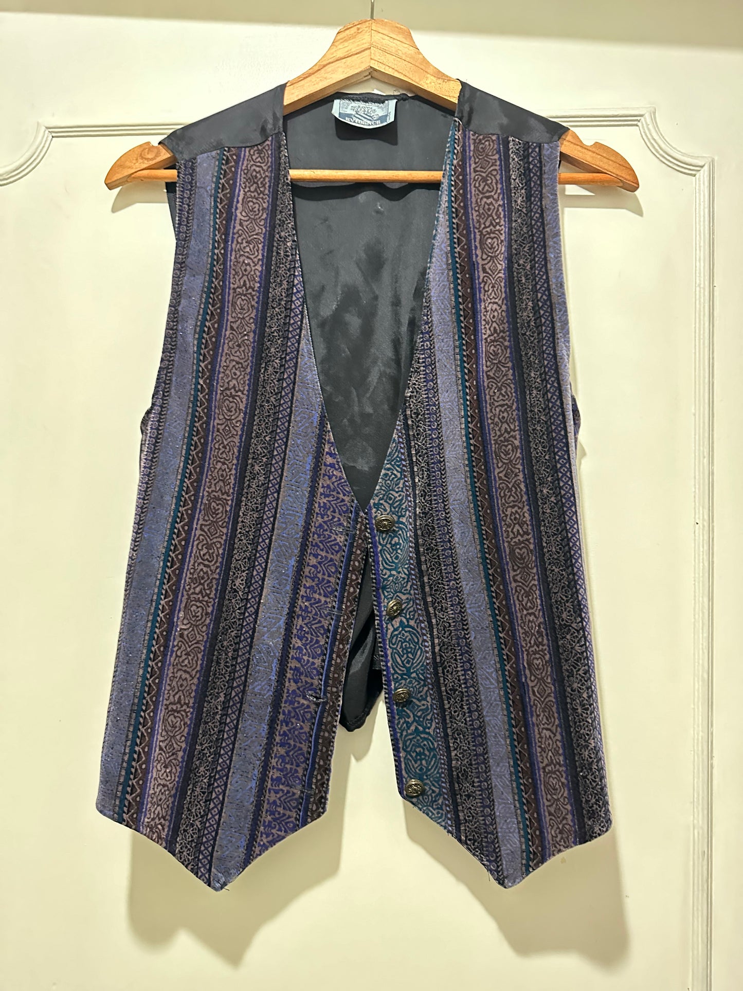 Gilet 100% cotone a righe