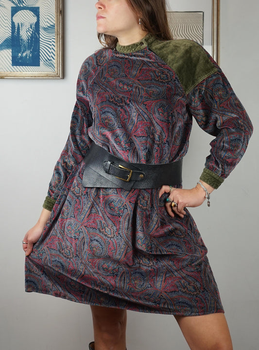 Vestito vintage arabeschi in cotone