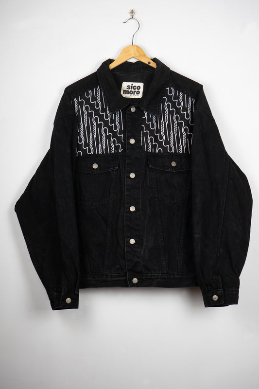 Black Monolith - denim custom jacket