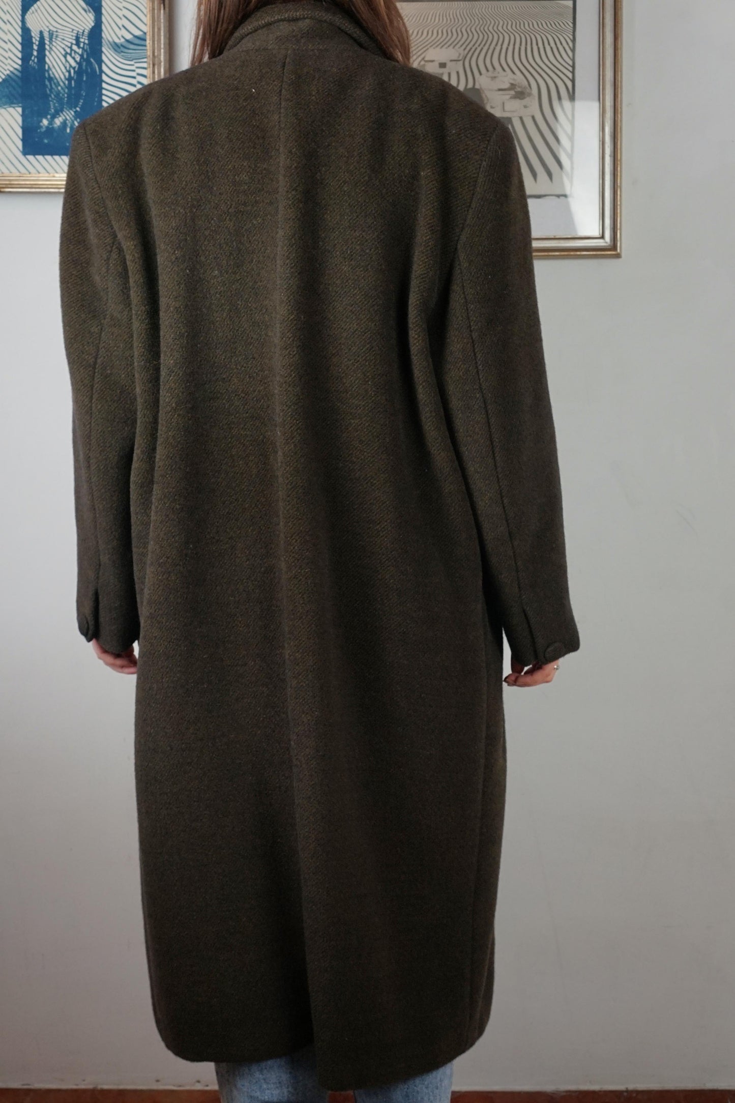 Cappotto classico doppiopetto 100% lana