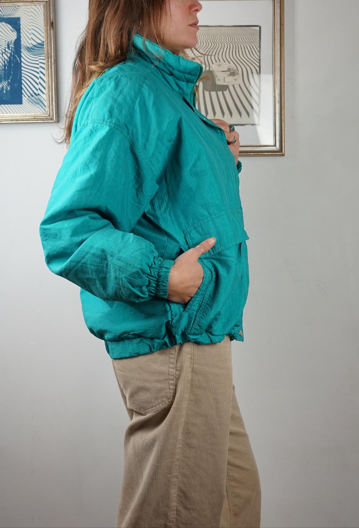 Colmar vintage ski jacket turchese