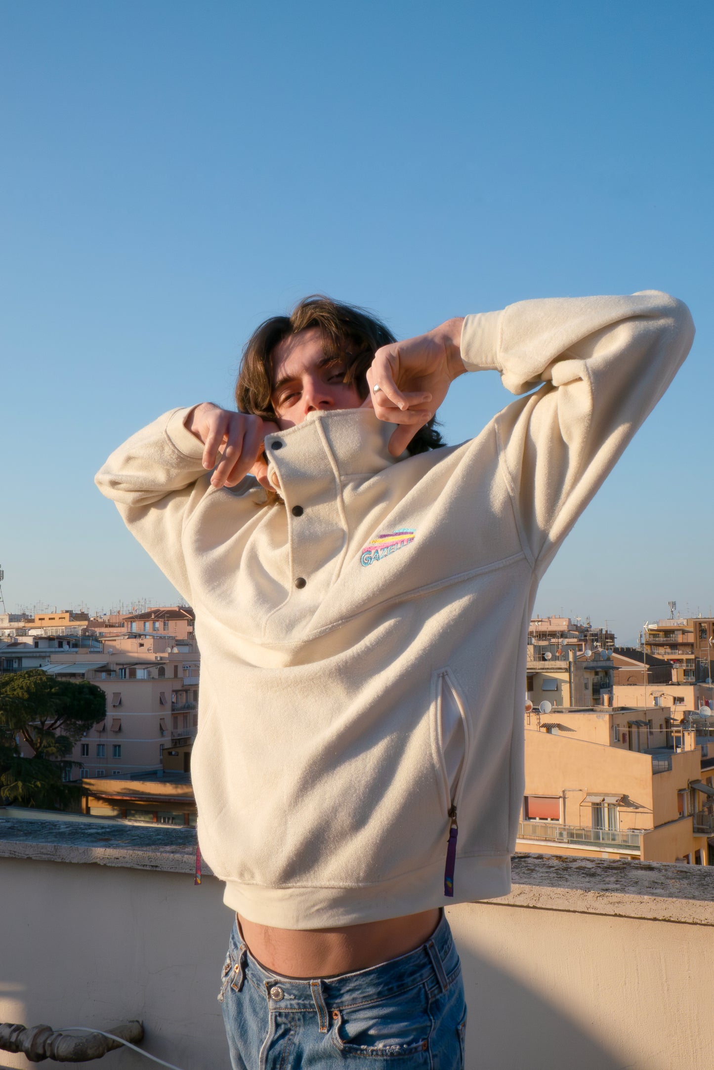Felpa bianca Gazzelle