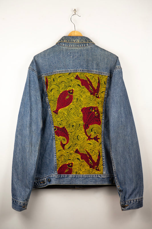 Custom Denim Jacket - Golden Current