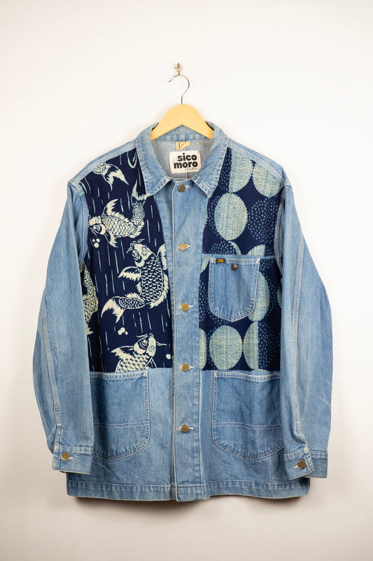 Moon & Koi custom denim jacket