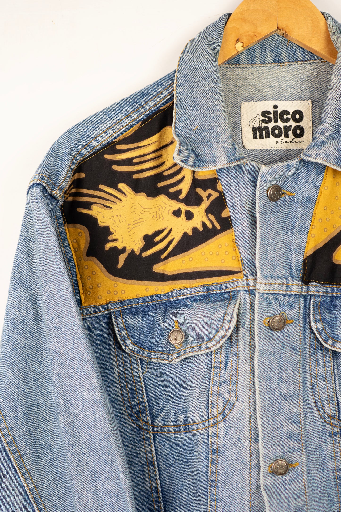 Amber Landscape - Custom Denim Jacket