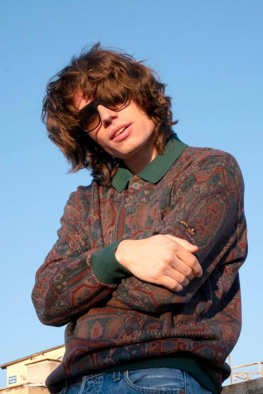 Maglione fantasia geometrica Navigare