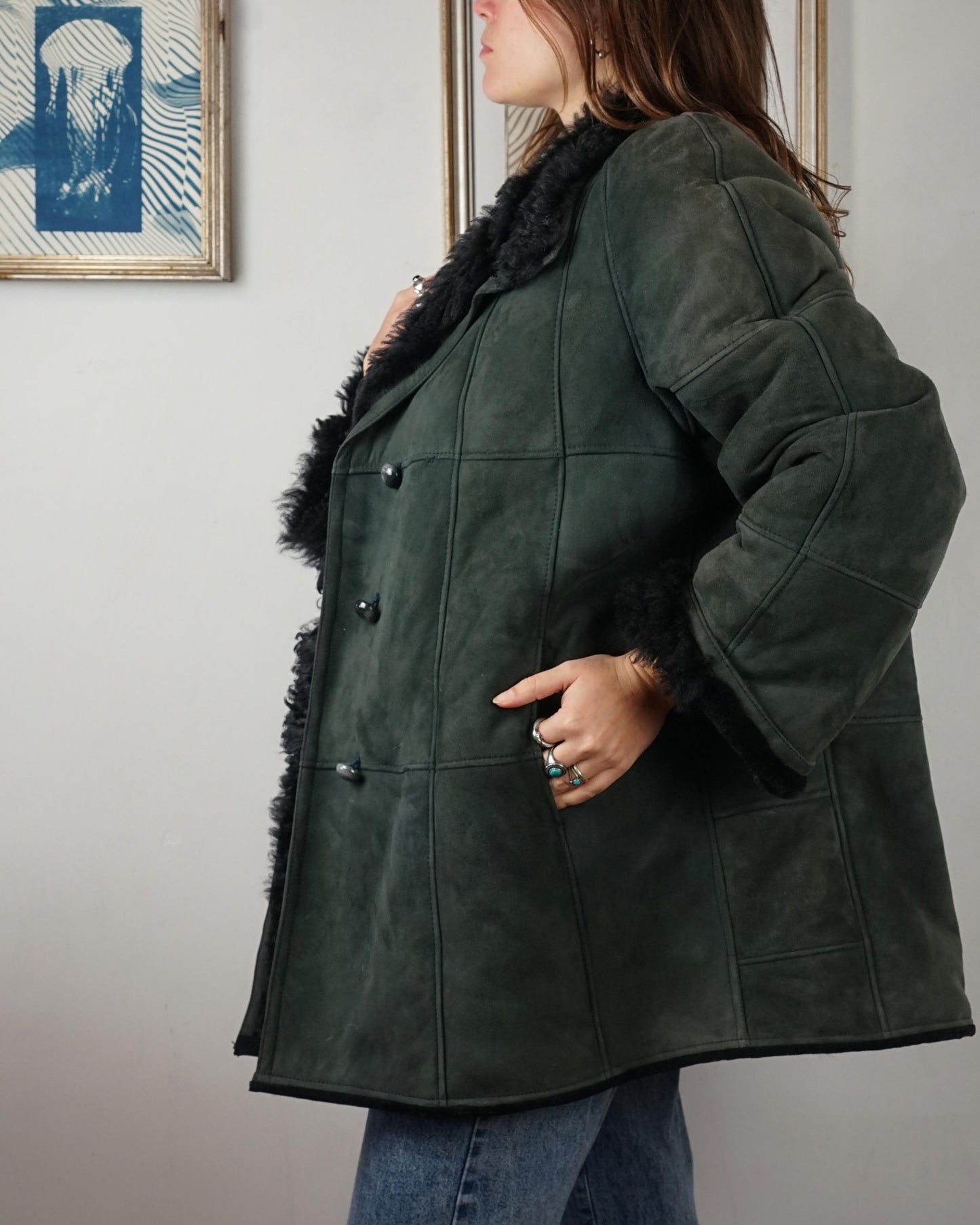 Sherling montone originale grigio