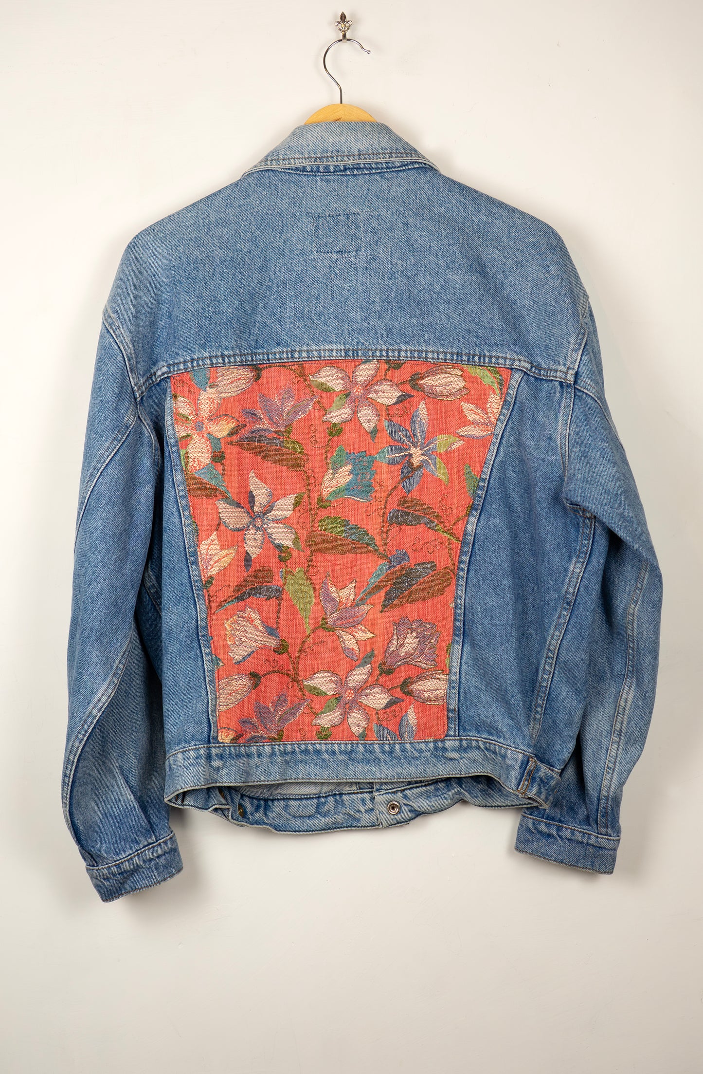 Light Denim Jacket - Woven Branches