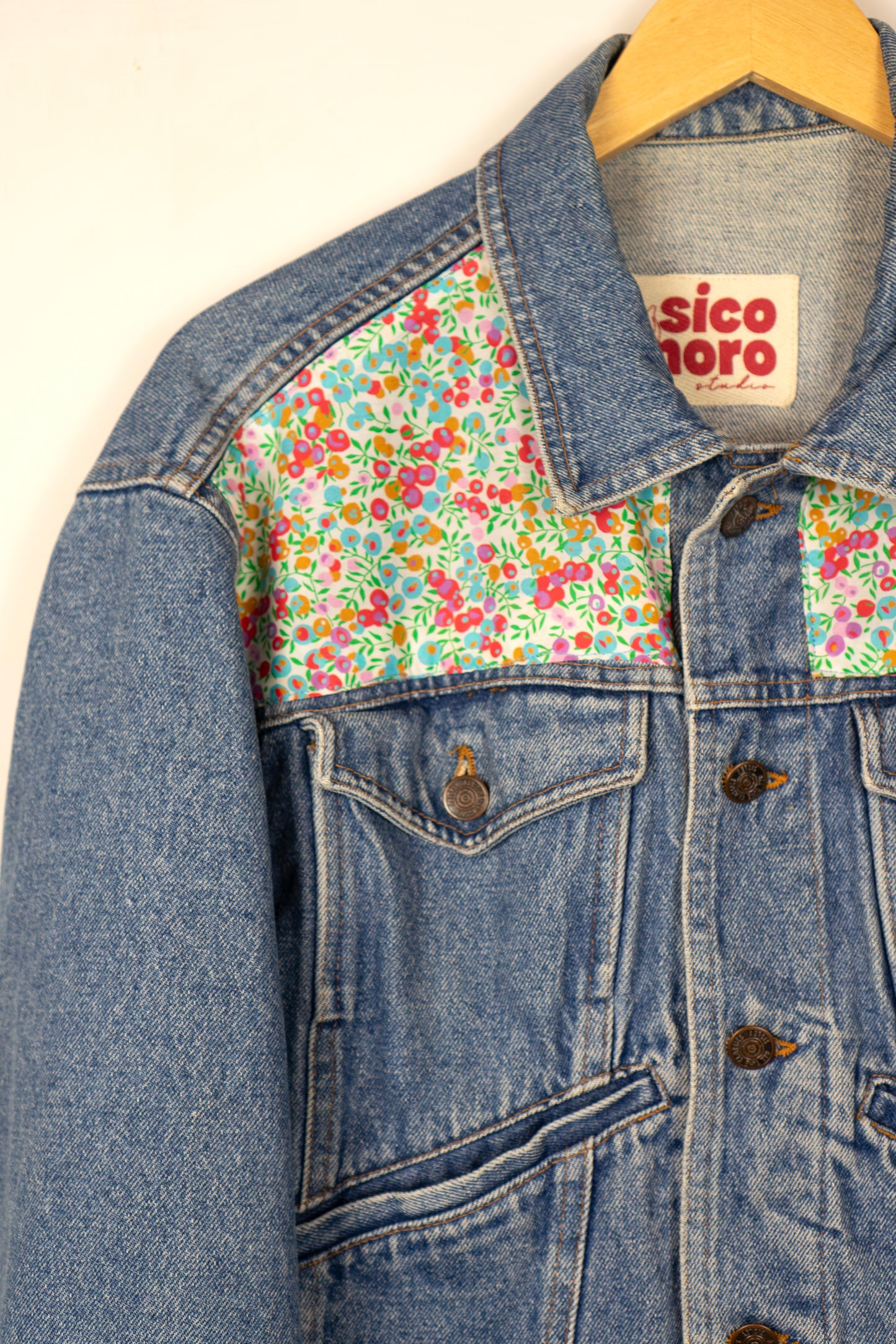Trucker Denim Jacket - Dot Garden