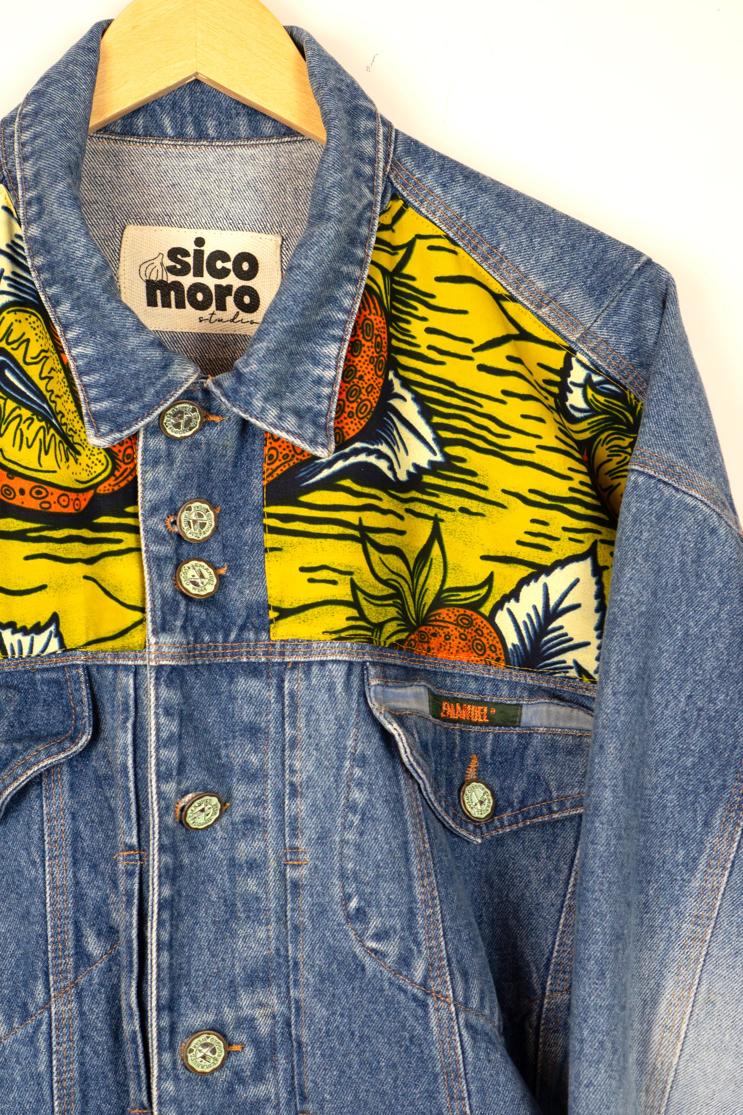 Custom Denim Jacket - Strawberry Riot
