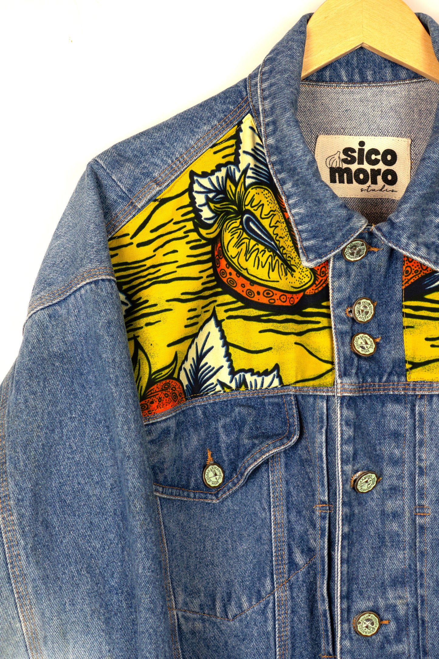 Custom Denim Jacket - Strawberry Riot